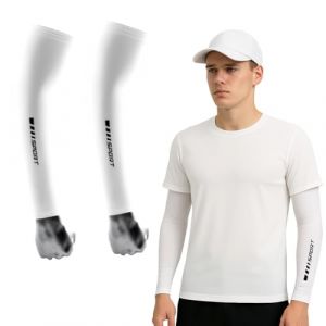 ZKGYUS Manchon de Compression Bras, Manchette Bras Homme, Manchette de Compression Bras, Anti-UV Protection, pour le Sport Running, Cyclisme, Trail et Triathlon (Piasbta Sbasub, neuf)