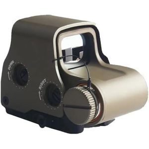 KinZon Viseur Holographique Tactique 558 - Point Rouge/Verte R&eacute;glable | Compatible Rail Picatinny 20mm | Montage Rapide | pour Fusil, Pistolet & Airsoft (Couleur Marron) (KinZon Official, neuf)