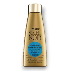 Soleil Noir - Lait Vitaminé Hydratant Intense - Tous Types de Peaux - Collagène, Acide Hyaluronique et Vitamines - Fabrication Française - Flacon avec Capsule Twist, 150 ml (Beauty-Distributions, neuf)