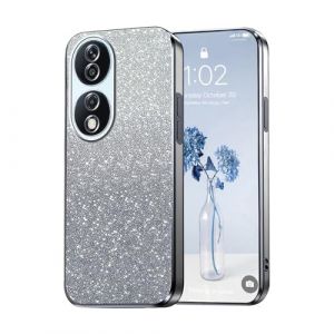 PanXCase Paillettes Coque pour Honor X7b 4G / Honor X7b 5G / Honor 90 Smart - &Eacute;tui Transparente Glitter Dessin &Eacute;l&eacute;gant Souple Ultra Fine Fille Femme L&eacute;g&egrave;re Antichoc Housse (Gris) (PanXuan, neuf)