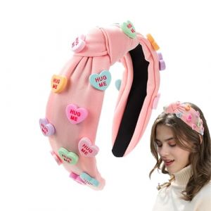 Bandeau de cheveux avec nœud en cœur d'amour, bandeau de cheveux à nœud large, bandeau de lavage du visage avec bande de spa pour San, décorations saisonnières, enveloppements de cheveux coeur d'amour (vuarend, neuf)