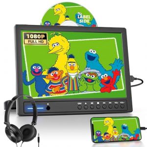 Arafuna Lecteur DVD Voiture 12,5 Pouces, Ecran Voiture Enfant avec EntréE De Disque Type Ventouse, éCrans D'Appuie-TêTe Prend en L’EntréE USB/TF,1080p, HDMI, AV, sans Batterie (Ara Eu, neuf)
