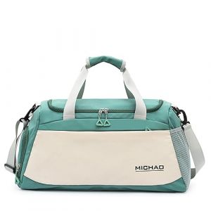 HOMHOLDON Sac De Sport avec Compartiment &Agrave; Chaussures Et Poche Humide,Sac De Sport pour Femmes Et Hommes,Sac De Cabine,Sac De Week-End &Eacute;tanche,Sac De Voyage,Sac Fourre-Tout(Vert (HOMHOLDON Direct, neuf)
