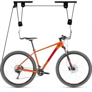 Retoo Support vélo Plafond, Ascenseur Vélo, Élévateur Universel, Montage au Plafond, Fixation Murale, Suspendre, Porte- Bicyclette, Rangement Garage, Capacité de Chargement 30 kg, Noir (RETOO, neuf)
