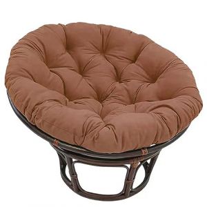 Yahbrra Coussin de Fauteuil Papasan, Sol Rembourré pour Pivotant, Papasan Rond, en Polyrotin Diamètre 100 Cm et Épaisseur du 10 Meubles Rotin Chaises Jardin Fleurs Rondes ( Color : Brown , Size : 90*9 (ZFYT SHOP, neuf)