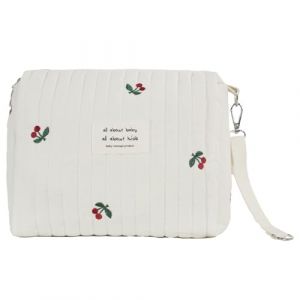 Youihom Trousse de Toilette Cerise Petit Sac a Langer B&eacute;b&eacute; Maman Mini Fourre-tout Sac &agrave; Main Portable Poussette Shopping Voyage Poches de Rangement Beige Organiseur Enfant Fille Cadeau (cherry) (Nordic Decor, neuf)