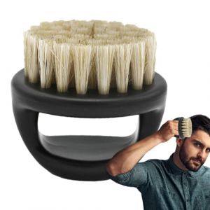 Brosse à Barbe - Brosse de Coiffage de Barbe Lisse | Matériau Fiable, Brosse à Barbe Portable, Peigne à Barbe de Voyage Polyvalent, Brosse à Barbe en Poils de Sanglier pour la Maison, Voyage, Salon de (qihongHaostore, neuf)