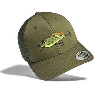 Casquette: App&acirc;t - Wobbler - Poisson - P&ecirc;cheur/Casquette/Bonnet/K&eacute;pi/Unisex/Snapback/Cap/Basecap/Toque/P&ecirc;che/Cadeau pour Un p&ecirc;cheur/Amorce Esche/Fish Fishing (One Size) (Baddery, neuf)