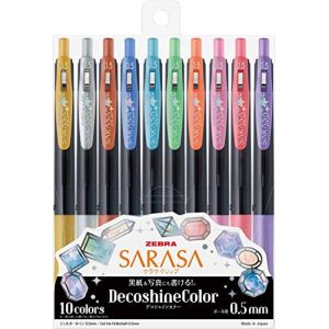 Zebra Sarasa JJ15-10C-SH Stylo &agrave; bille gel avec clip 0,5 mm (Basic Living - Japon, neuf)