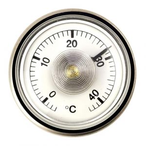 Lantelme Thermom&egrave;tre de laboratoire photo - Diam&egrave;tre : 4 cm - En acier inoxydable - Flottant - R&eacute;sistant aux acides - R&eacute;sistant aux solvants - Plage de temp&eacute;rature de -3 &deg;C &agrave; 43 &deg;C - Analogique pour (lantelmegmbh, neuf)