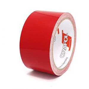 Finest Folia Bande décorative adhésive pour voiture, moto, bateau et modélisme Rouleau de 10 m (0,79€/mètre) Couleur au choix (rouge brillant, largeur 100 mm) (Finest-Folia, neuf)