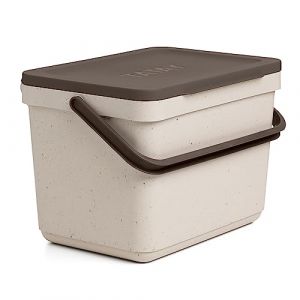 TATAY Poubelle Organique Cuisine 6L | Composteur Cuisine Smart Sans Support | Design Compact et Fonctionnel | 100 % Matériaux Recyclés | 26,5x20,5x18,5 cm, Ecohome (TradeINN, neuf)