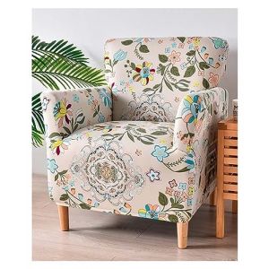 Housse de Fauteuil Cabriolet 1 Place Housse de Fauteuil Extensible Club Universel Amovible Lavable Couverture de Fauteuil Chesterfield Protecteur de Fauteuil pour Salon Tub Chair ( Color : #4 , Size : (MIUGOODEL, neuf)