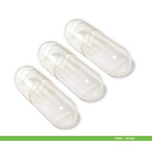 Vivameo 250 gélules vides végétarien/végétalien HPMC taille 0 transparent (sans goût, sans colorants) gélules vides avec certificat Qualité Pharma (VIVAMEO, neuf)