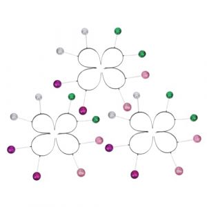 LIGIGWASH Lot De 12 Bandeaux De Dessin Anim&eacute; Pour D&eacute;guisement D'Extraterrestre Accessoires Pour D&eacute;guisement D'Extraterrestre -T&ecirc;te Pour Femme Accessoire De F&ecirc;te (Moonflames, neuf)