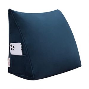 Rucener Coussin Compens&eacute;Triangulaires Coussin Dossier Canap&eacute; Oreiller de Lecture Gros Coussin de Canap&eacute; Coussin Tete de Lit A Une Vari&eacute;t&eacute; D'utilisations Bleu Profond 45CM (Rusen LTD, neuf)