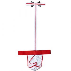 Creamlin Herren Sexy Mankini Beach Swimwear Hosenträger Tanga Kellner Borat Unterwäsche (Rouge) (Sugar Pocket, neuf)