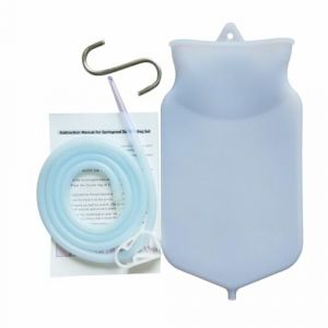Kit de lavement pour le nettoyage intestinal - Kit de lavement de caf&eacute; r&eacute;utilisable avec tuyau en silicone de 150 cm et 4 embouts de buse r&eacute;utilisables (Dark LI, neuf)