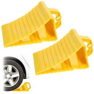 Tkxjry 2 Pièces Cale De Roue Plastique, 20*12*11 CM Cales De Remorque, Cales de Roue, Cale de Roue Voiture, Cale Roue Voiture, Cale Voiture, Cale de Roue, Pour voiture remorque, caravane, camping car (Jiahe Daily Necessities Store, neuf)
