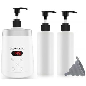 JOJOCOSMO Chauffe-bouteille d'huile de massage, avec deux distributeurs de bouteilles d'huile, chauffage en continu de 30 &agrave; 65 &deg;C, chauffe-bouteille de lotion, pour salon, huile de massage domestique (Beidieli, neuf)