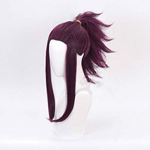 GUANBBD Coaroad LOL KDA Akali Perruque de cosplay Akali le méchant Assassin Cheveux synthétiques Nouvelle peau Cosplay Cheveux longs violets pour femme Taille unique (GUANBAIJI1982, neuf)