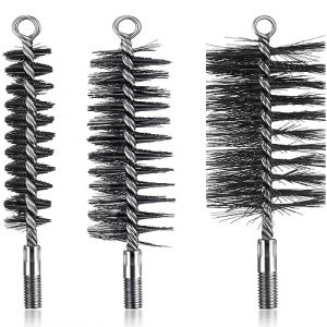 3 Pcs Brosses de Ramonage Cheminée Brosse de Chaudière de Chauffage Métallique Goupillon à Tuyau de Poêle Rond, Brosse de Cheminée en Fil d'acier Robuste (30 mm, 50 mm, 80 mm) (Ringterger, neuf)