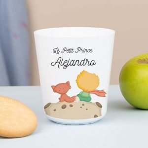 Wanapix | Gobelet en Plastique pour Enfants | Gobelet Personnalis&eacute; avec Nom |Verre Plastique Incassable Personnalis&eacute; |Coll&egrave;ge/P&eacute;pini&egrave;re/Maternelle | Sans BPA | Mug Enfant | 235ml | Prince (Wanapix, neuf)