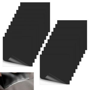 20PCS Kit Reparation Liner Piscine - Rustine Piscine Étanche Flexible TPU 7 * 7cm Ruban adhésif réparation Piscine pour lit à Eau, bâche de Piscine, Bateau Gonflable, Matelas Gonflable (Noir) (Hawfund, neuf)