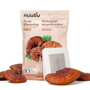 Nuubu Patchs Detox Pieds au Reishi - Patches D&eacute;tox Naturels pour Bien-&ecirc;tre, Sommeil Profond et Relaxation - Patches D&eacute;tox Japonais &agrave; la Reishi, Houttuynia, Bambou et Tourmaline, 10 Unit&eacute;s (MUAMA, neuf)