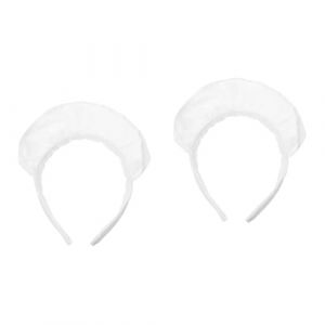 Beavorty 2 Pièces Diadème De Servante Bandeaux Pour Femmes Bandeaux Mignons Bandeau De Fête Cosplay Bandeaux De Carnaval Bandeau De Carnaval Costume De Femme De Plastique Blanche (T Innovation·HX, neuf)