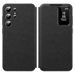 Nshkeji Coque pour Samsung S22 Ultra Clear View, Etui Smart View, Flip Folio Cover à Rabat, Étui Portefeuille Galaxy S22 Ultra Clear View, 360 Full Clapet Protection Case S22 Ultra 5G (Nshkeji, neuf)