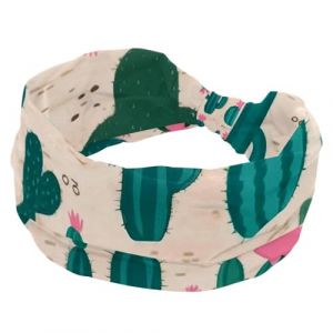 1 lot de bandeaux élastiques antidérapants pour femmes, bandeau de sport en tissu doux pour entraînement, yoga, accessoires de cheveux tendance, cactus artistique-665 (GRBXVHD, neuf)