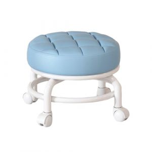 MagiDeal Tabouret de siège à roulettes bas rotatif à 360 ° tabouret de ménage paresseux rond enfants robuste léger tabouret bas à poulie robuste pour salons, bleu (Grand Plaisir 360, neuf)