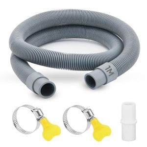 Rallonge Tuyau Vidange Universelle - 1M/2M Pour Machines à Laver et Lavage-vaisselle Avec Raccord de Tuyau et Colliers de Serrage 20 mm (sanyusong, neuf)
