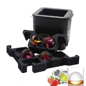 4BALL Machine à glaçons en forme de boule de glace transparente avec capacité de 2,36 pouces pour cocktails et boissons à la maison (bonpeng, neuf)