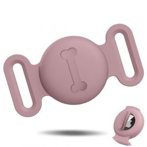 Vancle 1 Pièce Étuis pour Collier Chien AirTag, Silicone Coque Air Tag avec Housse Étanche, AirTags Support Collier avec Motif Osseux pour Apple GPS Finder Case Cover (YouYiBai, neuf)