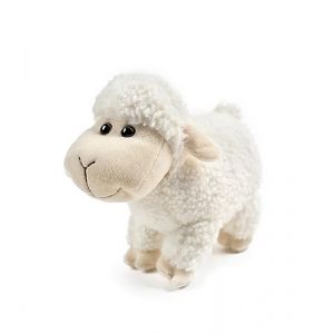 lilizzhoumax Petite Peluche Mouton 18cm Rester Simulation Jouet en Poup&eacute;e R&eacute;aliste Jouets Animaux Sauvages en Peluche Mouton Cadeau pour Les Amis et Les Enfants Blanc (Sbekiew store, neuf)