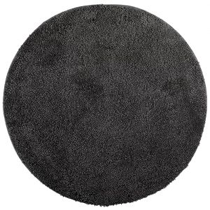 Brandsseller Tapis de Salle de Bain Ø 60 cm Tapis de Bain Lavable Antidérapant Microfibre Douce Rond - Noir (brandsseller, neuf)