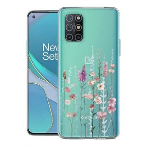 Kaywzo Antichoc Coque pour OnePlus 8T,Housse &Eacute;tui en Transparent TPU avec Motif de Fleurs Peintes,Ultra Mince Silicone Phone Protection Case Cover-3 (Misyum, neuf)