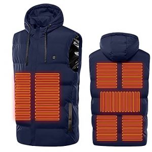 G&eacute;n&eacute;rique Gilet Chauffant pour Homme Femme, Veste Chauffante sans Manche &Eacute;lectrique, Blouson de Chasse Thermique &Eacute;lectriques Hiver, Veste V&ecirc;tements Chauff&eacute; pour Ski Moto Chasse Randonn&eacute;e la p&ecirc;che (⭐⭐⭐⭐⭐WUSENTOF, neuf)