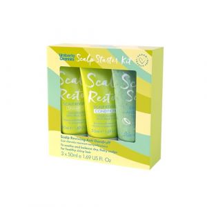 Scalp Restore Kit de démarrage – 3 x 50 ml de shampooing de voyage pour restauration du cuir chevelu, après-shampoing et gommage exfoliant pour cuir chevelu (Haarshop Webshop, neuf)