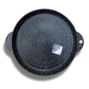 Cflagrant&reg; Plancha/Grill/Galeti&egrave;re Ronde Fa&ccedil;on Pierre Induction rev&ecirc;tement Antiadh&eacute;sif(LARGE 32CM) (Cflagrant France??, neuf)