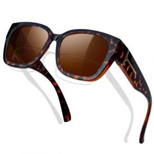 KANASTAL Surlunettes de Soleil Homme Polaris&eacute;es Sur Lunette de Soleil Femme Protection UV400 Lunette Marron Monture en &Eacute;caille de Tortue pour la Conduite Voyage (kanastal, neuf)