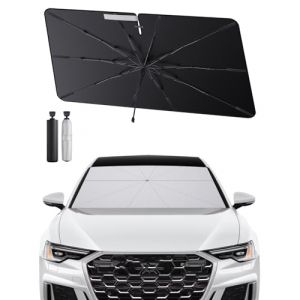 SHAOHAO Compatible avec Audi A6 C8/4K e Audi A7 4K8 2019-2024 Parasol Pare-Brise Pliable pour Voitures, Protection UV pour Parasols de Voiture Pare Soleil Voiture Pare Brise Avant Audi A6 Accessoires (SHAOHAO, neuf)