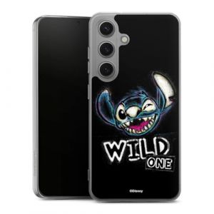 Coque en Silicone Compatible avec Samsung Galaxy S25 Etui Silicone Coque Souple Lilo & Stitch Produit sous Licence Officielle Disney (DeinDesign - GmbH, neuf)