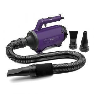 Sèche-Cheveux pour Chien Blower Séchoir Animaux Pulseur Professionnel à Haute Vitesse pour Chien 3.8 HP（Violet） (Shernbao Pet, neuf)