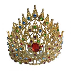 Watreketal Serre Tete,Bijoux de cheveux thaïlandais Coiffe de danse thaïlandaise indienne Coiffe thaïlandaise Coiffe de danseuse thaïlandaise Accessoires de cheveux thaïlandais dorés (Xuanlang Trading, neuf)