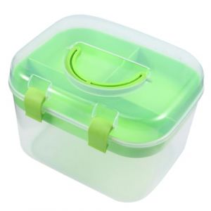 FRCOLOR Boîte récipient boite rangement boite de rangement caisse rangement malette rangement plastique caisses de rangement supplémentaire collations Cas détenteur des cosmétiques (Laners, neuf)