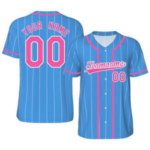 Maillot de Baseball Personnalis&eacute; Imprim&eacute; Nom Num&eacute;ro Chemises de Baseball Chemise &agrave; Boutons pour Hommes/Femmes/Jeunes S-4XL (Shender, neuf)