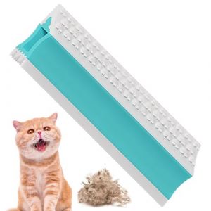 Brosse &agrave; poils d'animaux domestiques, pour enlever les poils de chien, brosse de nettoyage pour v&ecirc;tements de meubles, brosse de nettoyage ergonomique pour la peau, outil anti-pellicules multifonction (zhzxmh, neuf)